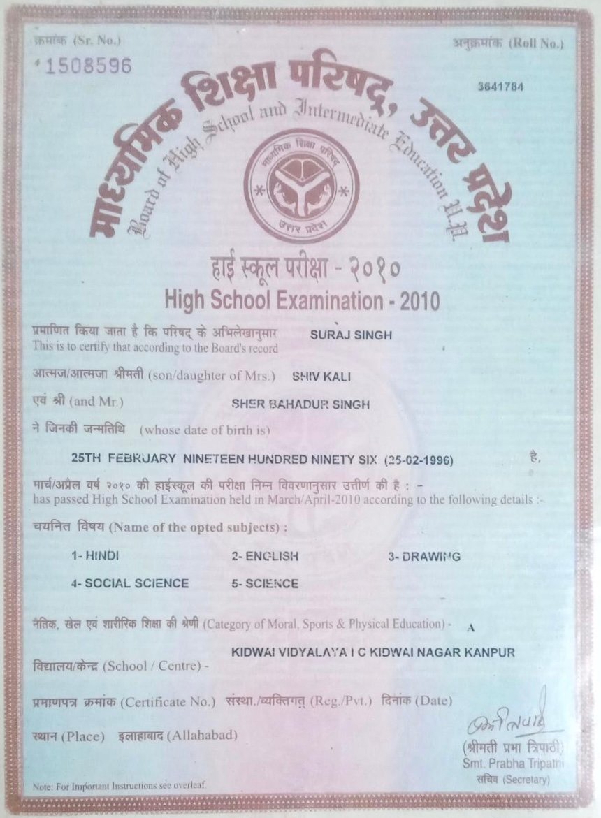 Birth Certificate