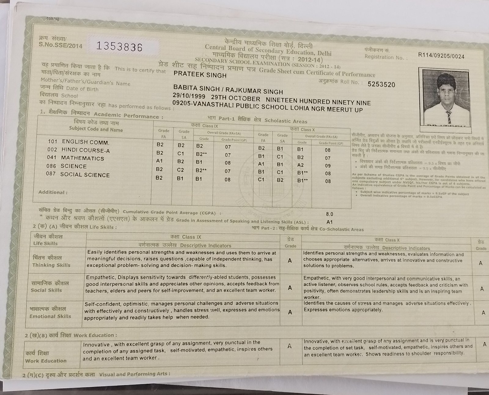 Birth Certificate