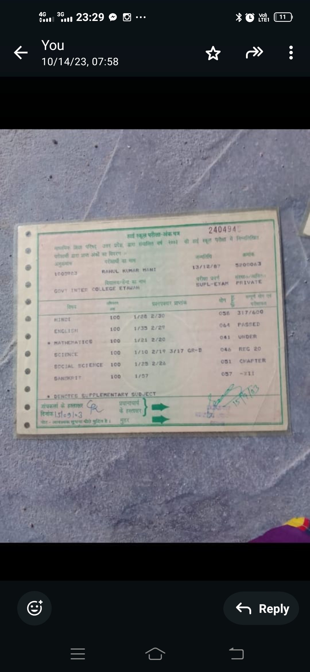 Birth Certificate